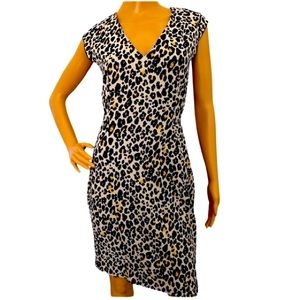 H&M Mini Leopard Print Dress, size 10